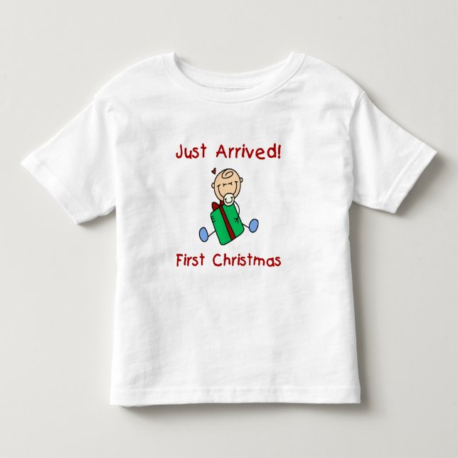Holiday Baby Boy Just Arrived Tshirts and Gifts (Front)