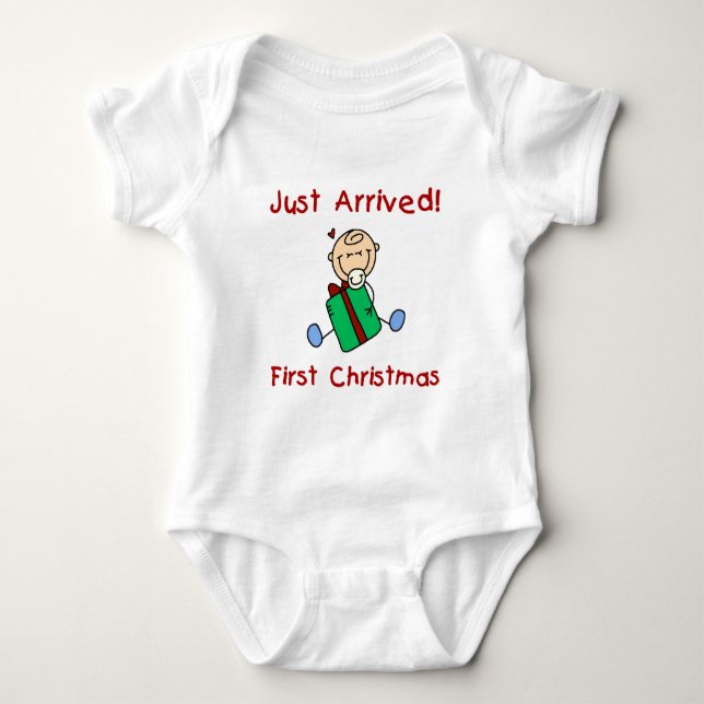 Holiday Baby Boy Just Arrived Tshirts and Gifts (Front)