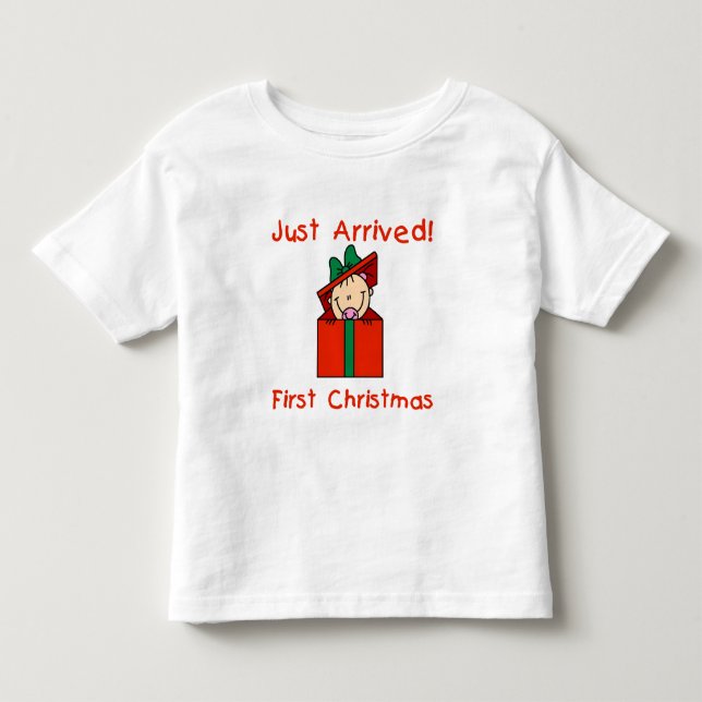Holiday Baby Girl Just Arrived Tshirts and Gifts (Front)