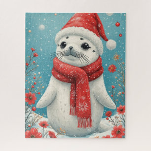 Holiday Baby Seal Jigsaw Puzzle