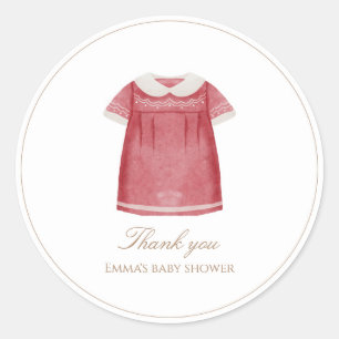 Holiday Baby Shower Round Sticker