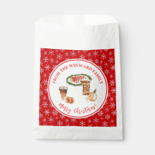 Holiday Baking Christmas Cake Favor Bag