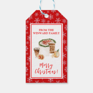 Holiday Baking Christmas Cake Gift Tags