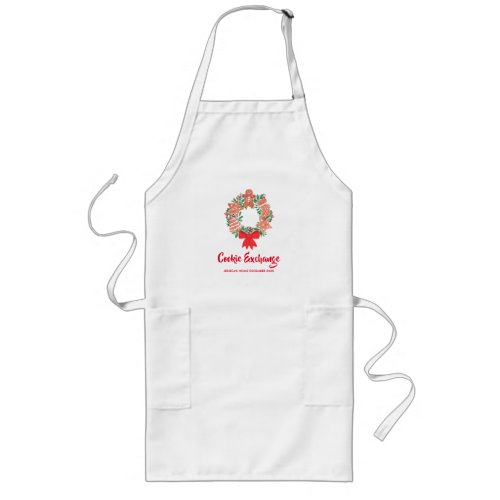 Holiday Baking Christmas Cookie Exchange Party Long Apron