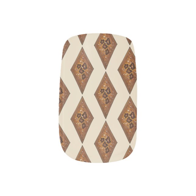 Holiday Baking Cinnamon Sand Tart Christmas Cookie Minx Nail Wraps (Left Thumb)