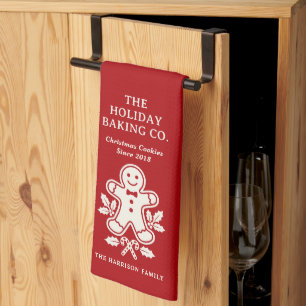 Holiday Baking Co Family Christmas Cookie Kitchen Towel
