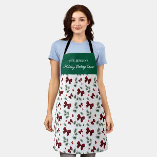 Holiday Baking Crew Personalized Christmas Apron