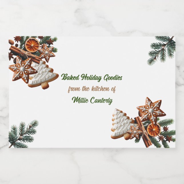 Holiday Baking from the Kitchen of  Food Label (Single Label)