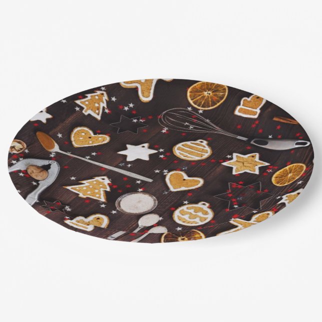Holiday Baking Paper Plates (Angled)