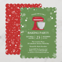 Holiday Baking Party Invitations