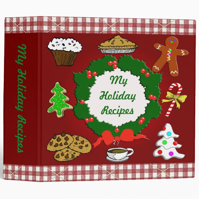 Holiday Baking Recipe Binder (Front/Spine)