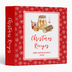 Holiday Baking Recipes Christmas Pudding 3 Ring Binder