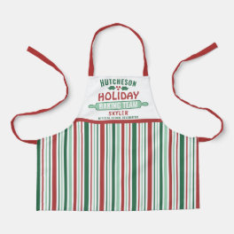 Holiday Baking Team Christmas Cookie Party Kids Apron