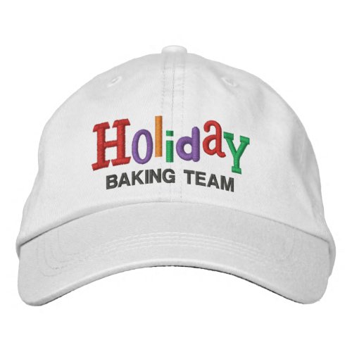 Holiday Baking Team Embroidery Hat