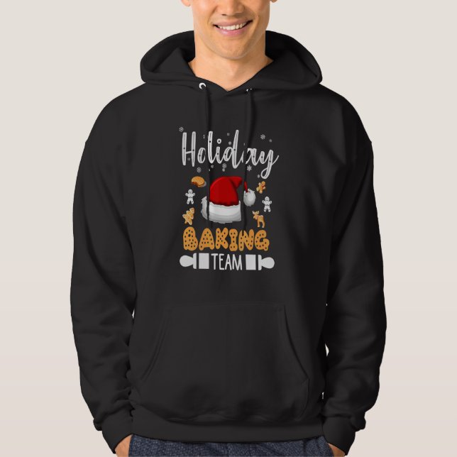Holiday Baking Team Gingerbread Cookie Hoodie (Front)
