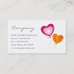 Holiday Balloons Business Card