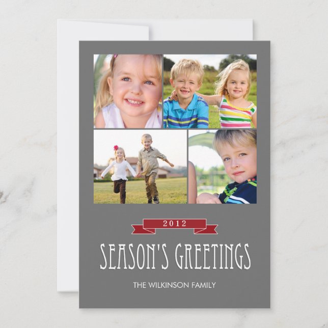 Holiday Banner Holiday Photo Cards (Front)