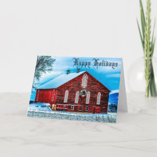 Holiday Barn Greeting Card