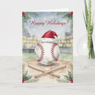 Holiday Baseball Christmas Cards