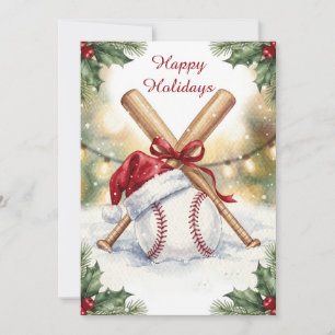 Holiday Baseball Christmas Cards