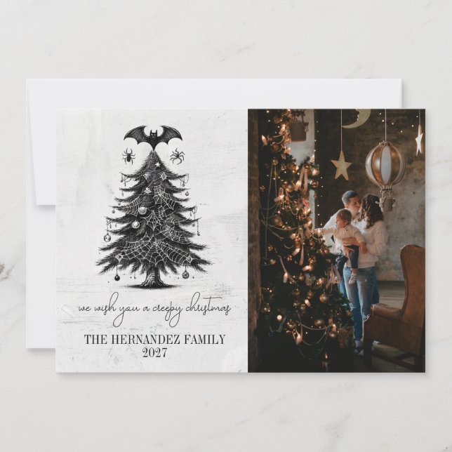 Holiday Bat Tree Card (Front)