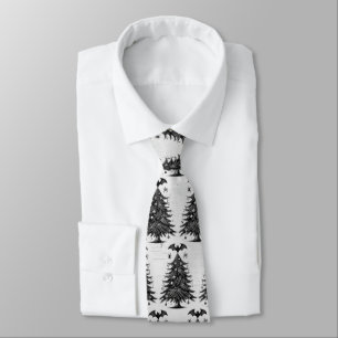 Holiday Bat Tree Neck Tie
