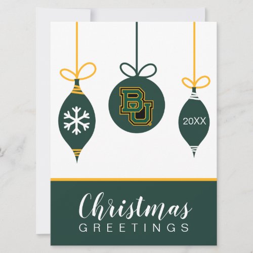 Holiday  Baylor University Block Letters