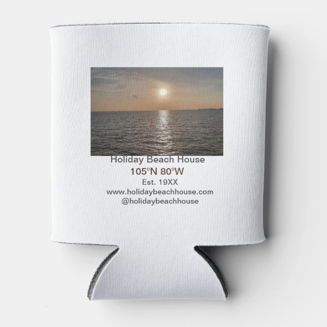 Holiday beach ocean house longitude latitude est.  can cooler (Front)