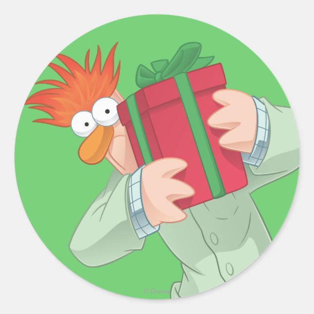 Holiday Beaker Classic Round Sticker (Front)