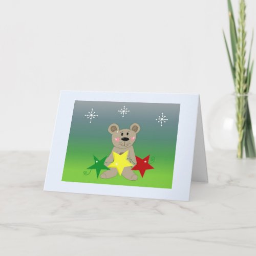 Holiday Bear With Stars