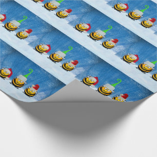 Holiday Bee Elves at the North Pole Christmas Wrapping Paper