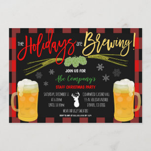 Holiday Beer Party Invitation