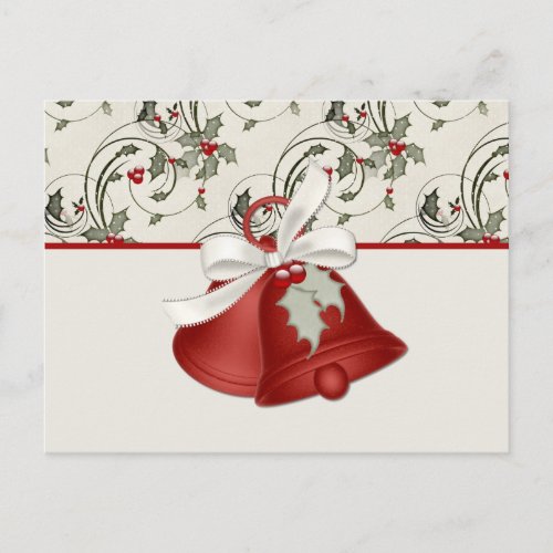 Holiday Bells Design 1 _ Christmas Postcard