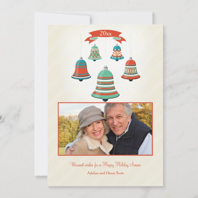 Holiday Bells Photo card (Front)