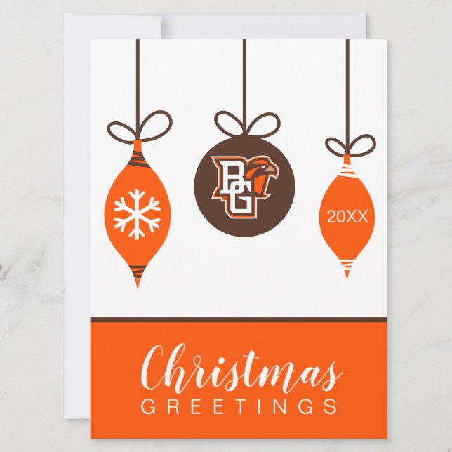 Holiday | BG Falcons Card (Front)