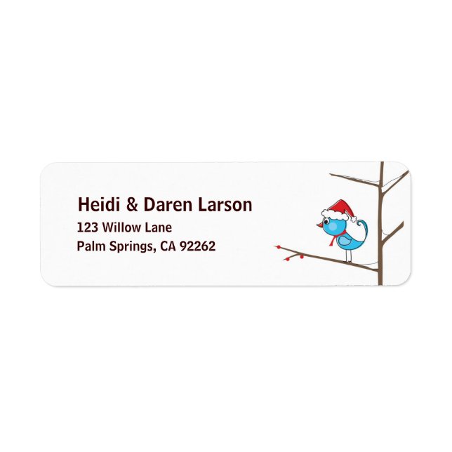 Holiday Bird Label (Front)