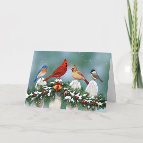 Holiday Birds  Christmas Garland