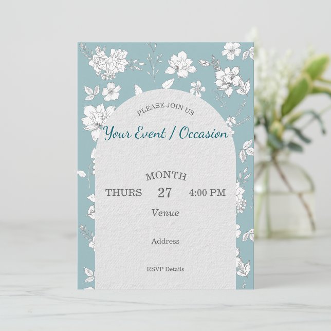 Holiday Birthday Wedding Generic Customize  Invitation (Creator Uploaded)