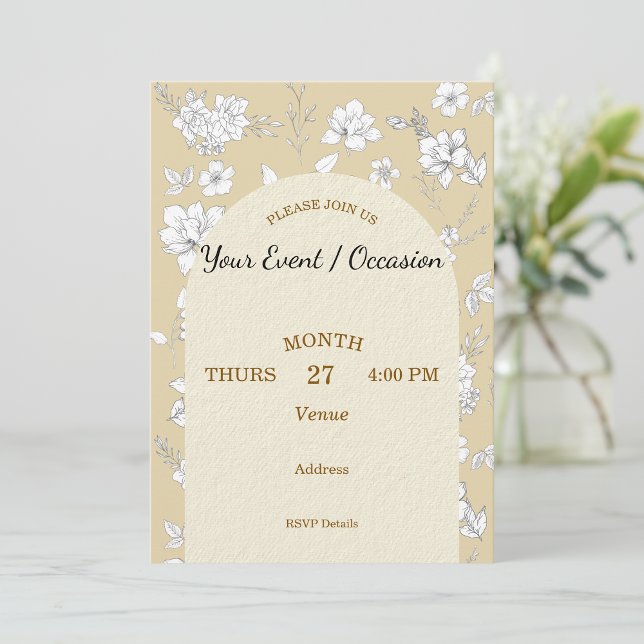 Holiday Birthday Wedding Generic Customize  Invitation (Creator Uploaded)