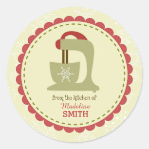 Holiday Blender/Mixer Label Stickers