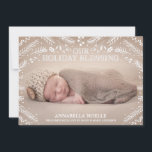 Holiday Blessing Foliage | Birth Announcement<br><div class="desc">Other colors and styles available in our shop! ©Fine & Dandy Paperie</div>