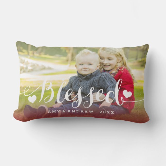 Holiday Blessings | Holiday Photo Pillow (Front)