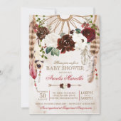 Holiday Boho Dreamcatcher Rustic Baby Shower Invitation (Front)