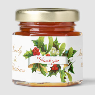 Holiday Bouquet Honey Jar Favors