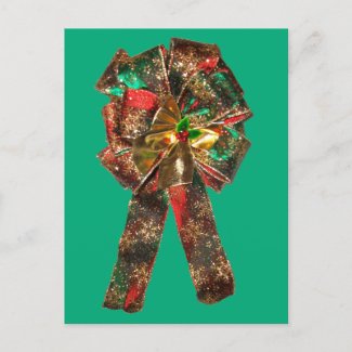 HOLIDAY BOW #1 POSTCARD