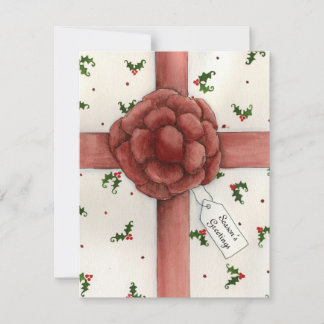 Holiday Bow Invitation