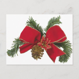 Holiday Bow Postcard