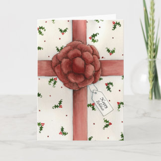 Holiday Bow Solstice Card