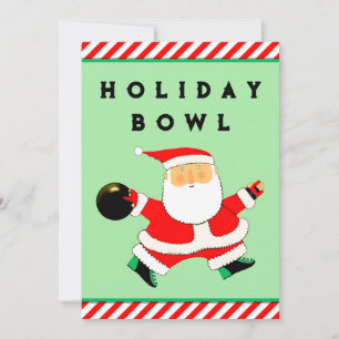Holiday Bowling Party Invitation