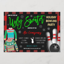 Holiday Bowling Party Invitation